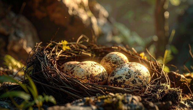 nest with eggs