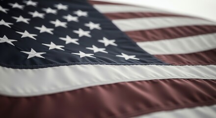 United States flag close-up detail