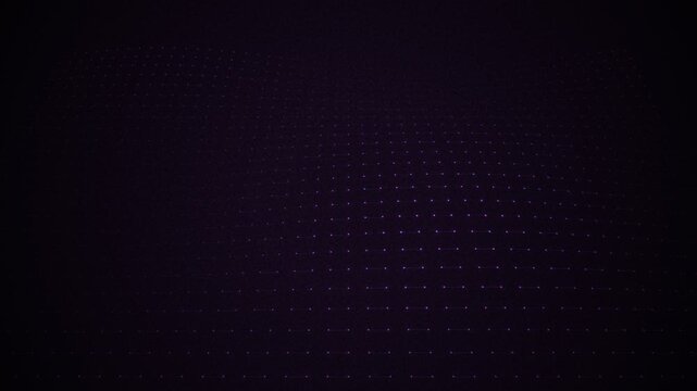 Quantum Purple Dot Wave Pattern with Pulsing nodes Futuristic AI Grid 4K Seamless Loop