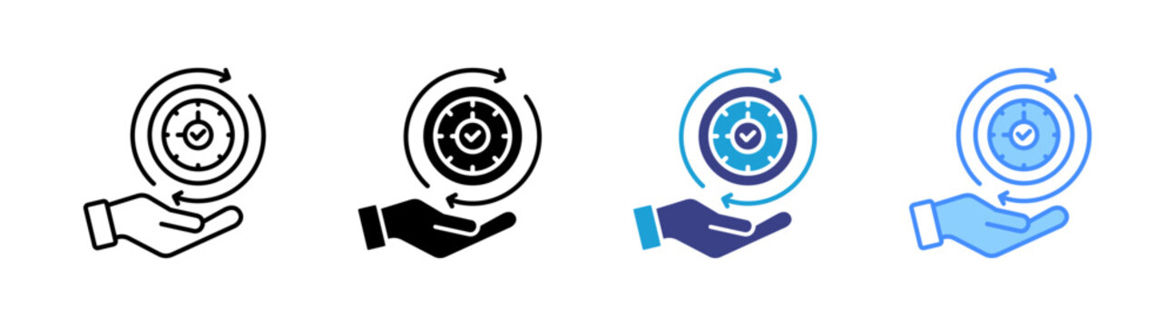 Convenience icon set multiple style collection