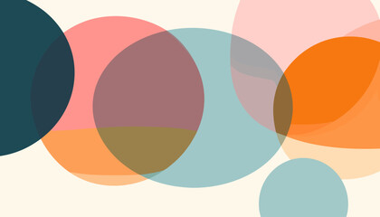 Obraz premium Colorful Circles Abstract Background Design