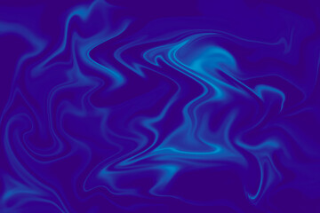 青い背景に浮かぶ流動性のある光の模様