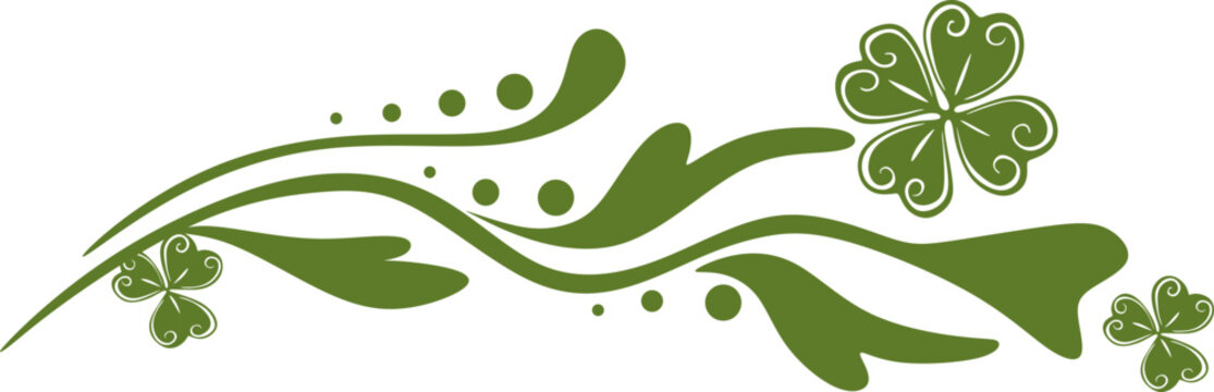 St. Patrick&rsquo;s Day Shamrock Floral Ornament