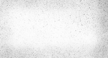 Abstract black grainy texture with fine sand particles on transparent background
