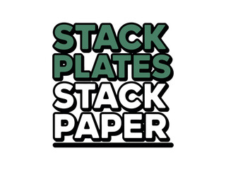 Colorful Stacked Text Graphic Design