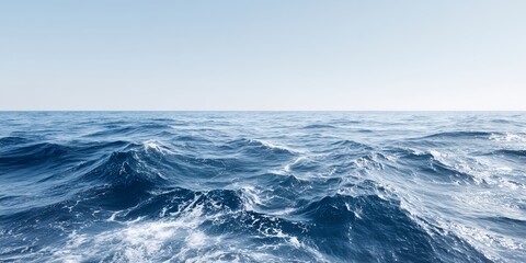 Fototapeta premium The ocean is calm and blue