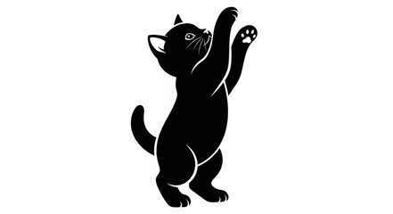 black cat silhouette © Aku