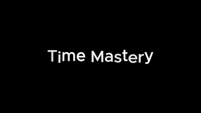A person achieving time mastery while working efficiently in a modern office environment video