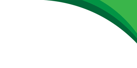 Abstract Green Curves On White Background With Layered Arcs For Eco Design And Brand Layout
