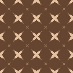 Seamless luxury wallpaper pattern with vintage floral design and geometric textured fabric upholstery material for an elegant interior decoration backdrop