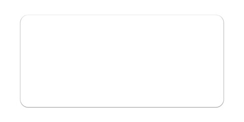 Transparent Glass Card with Rounded Corners, shiny glass plate, Clear glass showcase, Glass sheet, glass plate panel, Glassmorphism UI Element on Alpha Background