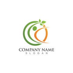 Healthy People logo designs template vector