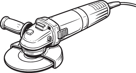 Manual Tile Cutter Line Art End View