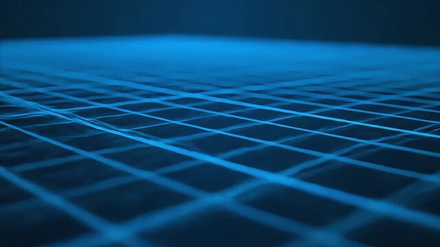 Gif Background with Abstract blue grid pattern with a futuristic and technological feel, representing data or science