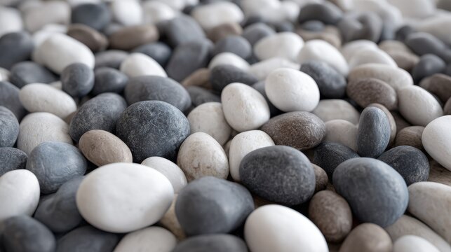 A smooth arrangement of rounded pebbles and stones