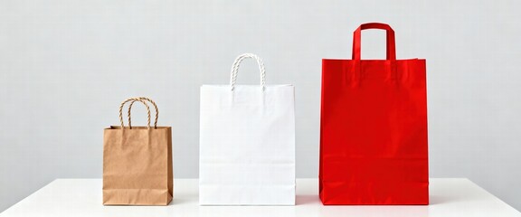 Shopping Bags in Various Colors