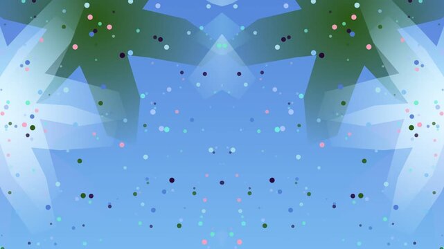 Dynamic digital art background with flowing abstract forms and shimmering stardust particles, creating an immersive, ethereal blue lightscape for modern design projects