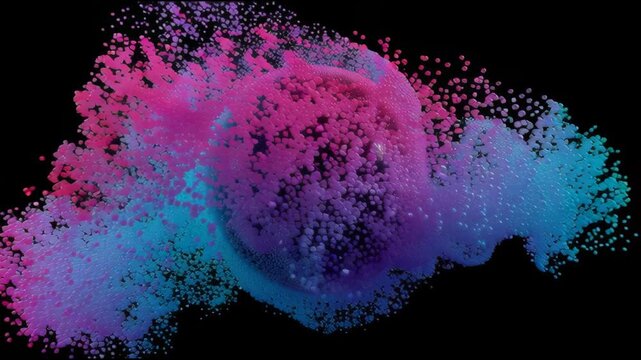 Wave particle digital splash array glitch sphere distortion datum technology cyberspace network business computer abstract futuristic information database programming software future cyber data