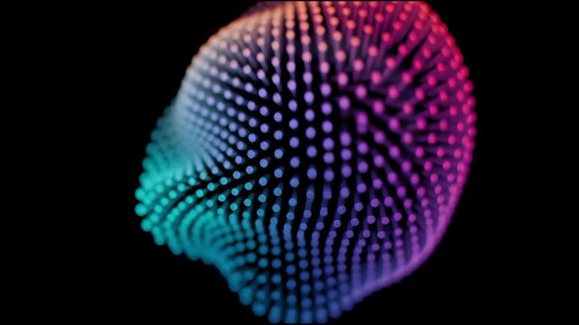 Wave particle digital splash array glitch sphere distortion datum technology cyberspace network business computer abstract futuristic information database programming software future intelligence