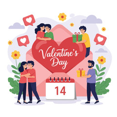 Valentines Day Couples Celebration and Gifting