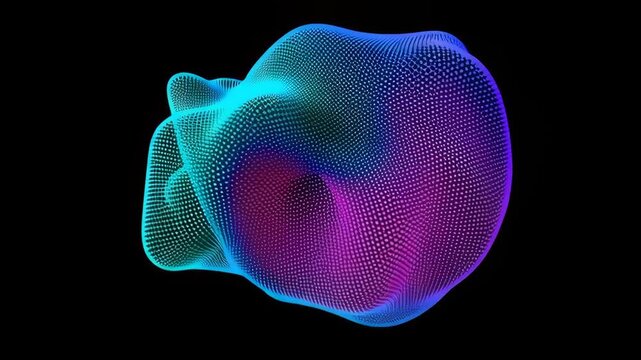 Wave particle digital splash array glitch sphere distortion datum technology cyberspace network business computer abstract futuristic information database programming software future