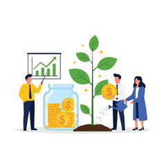 Business Team Investment Growth Strategy