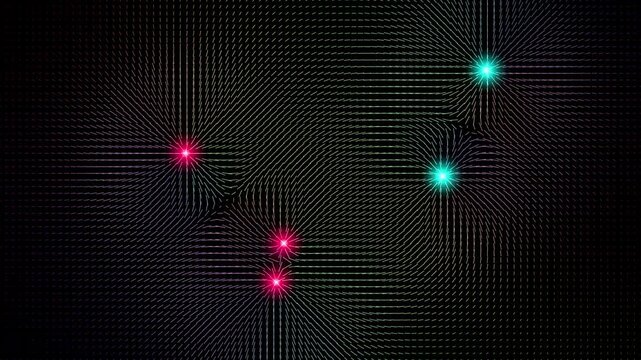 Abstract Magnetic Flow Field Symphony 4K Seamless Loop