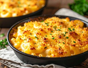 Baked Macaroni and Cheese with Golden Crust