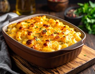 Baked Macaroni and Cheese with Golden Crust