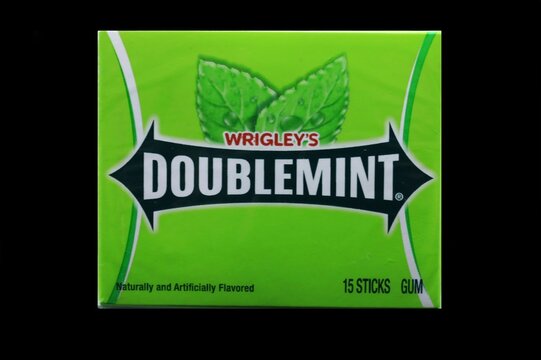 Wringley's doublemint chewing gum package