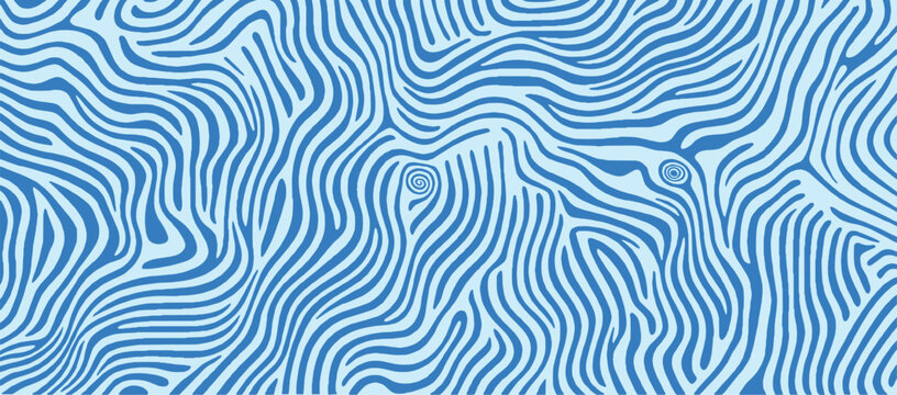 Blue wavy pattern background with light blue and blue colors. flowing texture with blue tones. Psychedelic pattern background vector eps10