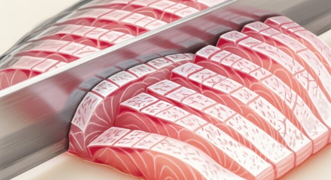 Freshly Sliced Tuna Sashimi - Culinary Delight.