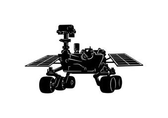 Mars Rover Illustration - Space Exploration Vector Art
