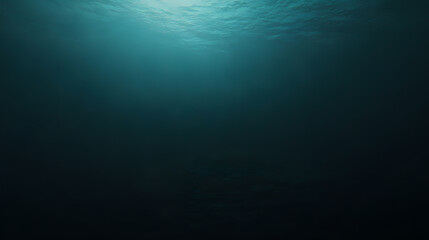 Submerged Depths: A tranquil view of the deep blue sea, where light dances through the water, creating an atmosphere of mystery and solitude.