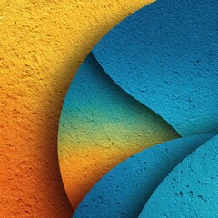 Vibrant Flowing Organic Curves in Embossed Design