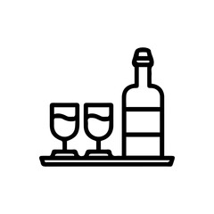 Wine Serving Tray Icon