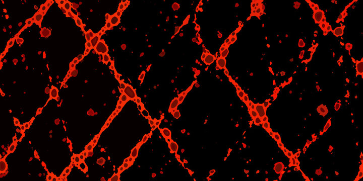 Abstract red veins and patterns against a stark black background