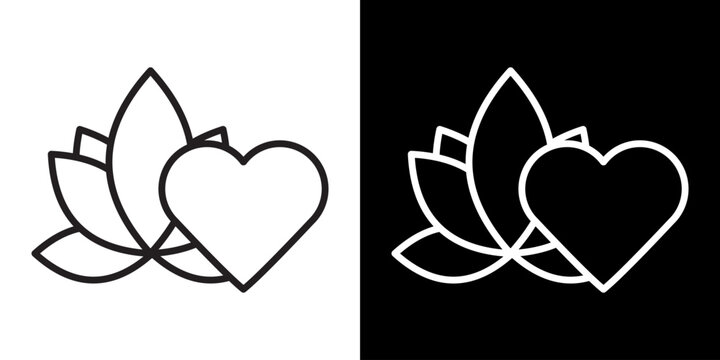 Wellness Program White Icon Set Design