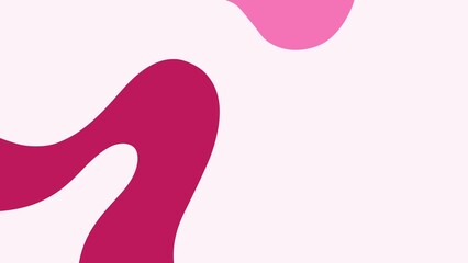 Soft Pink Abstract Background with Minimal Organic Shapes