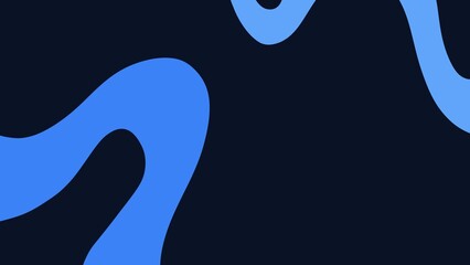 Dark Blue Modern Abstract Background with Fluid Shapes