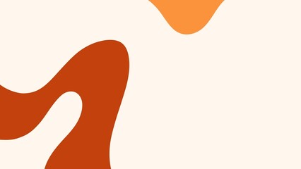 Warm Orange Abstract Background with Minimal Fluid Design