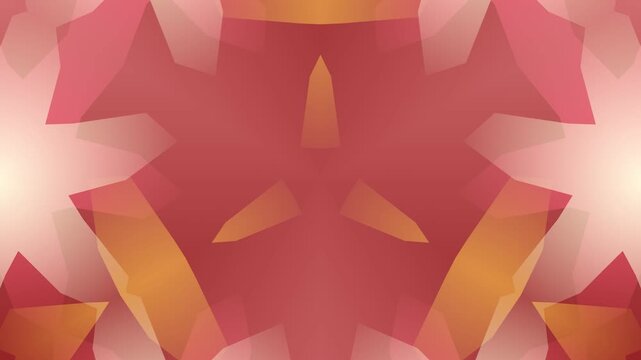 Vibrant abstract geometric pattern featuring shapes and colors in a symmetrical design viewed from directly above
