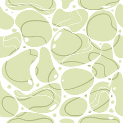 Modern abstract green wave pattern illustration