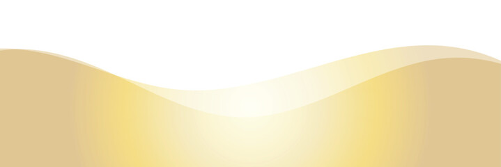 Obraz premium Elegant golden waves. Modern and luxurious vector graphic with transparence layers is perfect for a certificate border, banner footer or presentation . Vector illustration . EPS 10 .