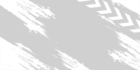 Black and white tire track background for rally, drifting, off-road motocross, and other automotive and motorsports. Tire marks on the background with worn effects and dirt splashes. vector.