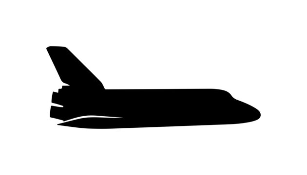 Space Shuttle Vector Silhouette