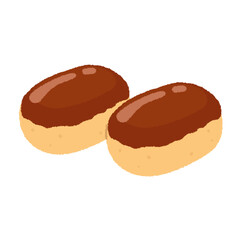 栗まんじゅうのイラスト