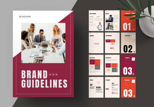 Brand Guideline Template Leyout