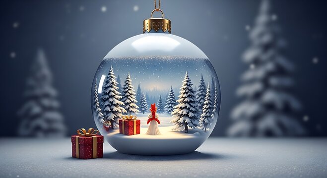 Enchanted Winter Village Christmas Ornament