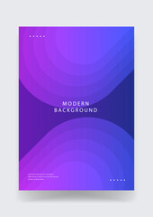 Fototapeta premium Elegant composition of overlapping organic wave layers in shades of indigo and violet creating fluid motion